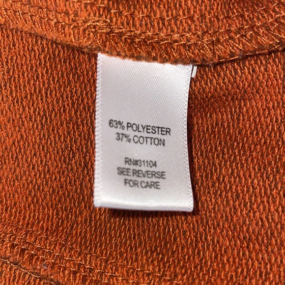 New Directions Orange Full Zip Blazer, Size Small - Picture 7 of 7